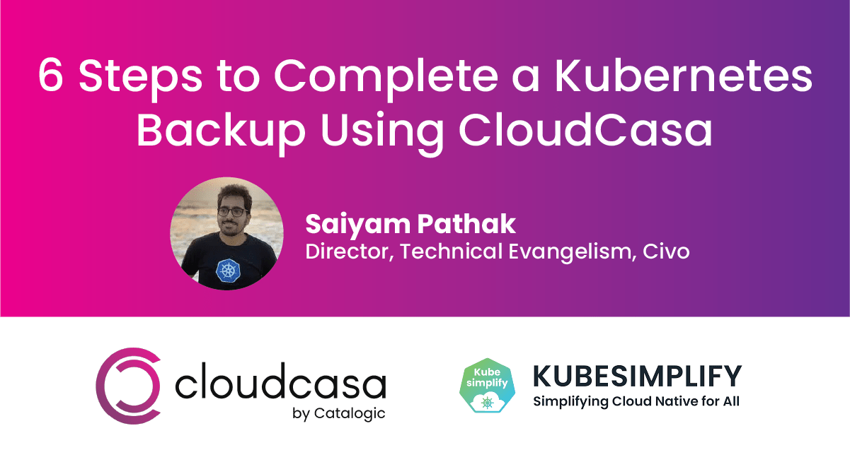steps to complete a kubernetes backup
