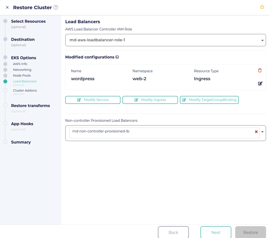 Non-controller Provisioned Load Balancers