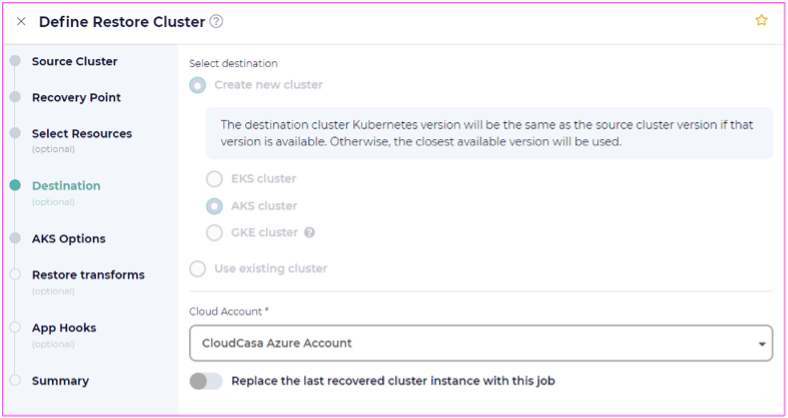 aks cluster to azure migration step 22