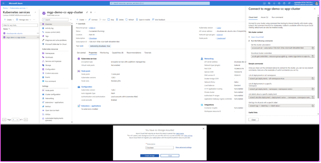 aks cluster to azure migration step 27